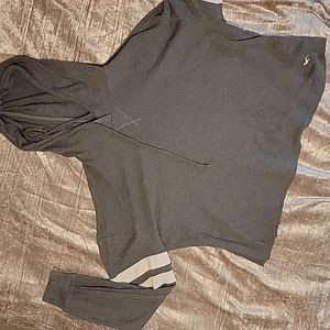 Hollister long sleeve crop hooded sweater